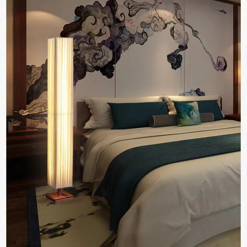 

Nordic Floor Lamp Homestay Living Room Minimalist Zen American Retro Light Luxury Bedroom Study