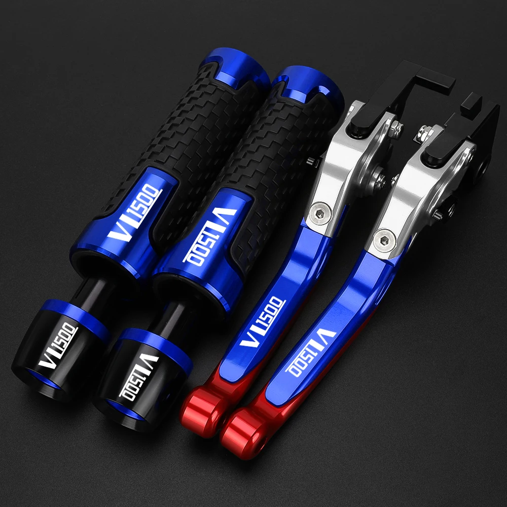 2026 Motorcycle Aluminum Adjustable Brake Clutch Levers Handlebar Hand Gripss FOR Suzuki VL1500 VL 1500 2005 2006 2007 2008 2009
