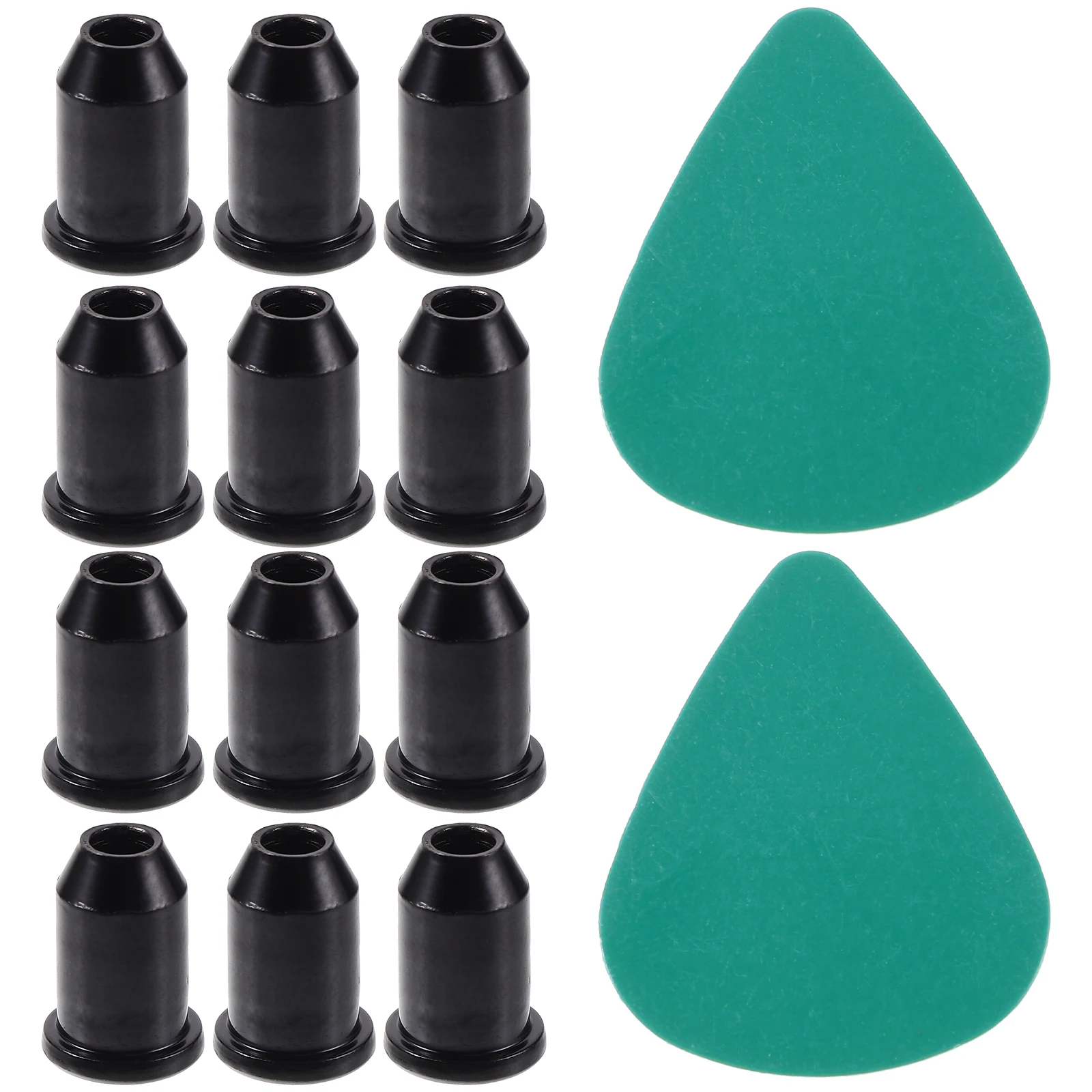 

1 set Black Electric Guitar String Buckle Body Ferrules Caps Mounting Through Bridge Component Guitar Parts Accessories