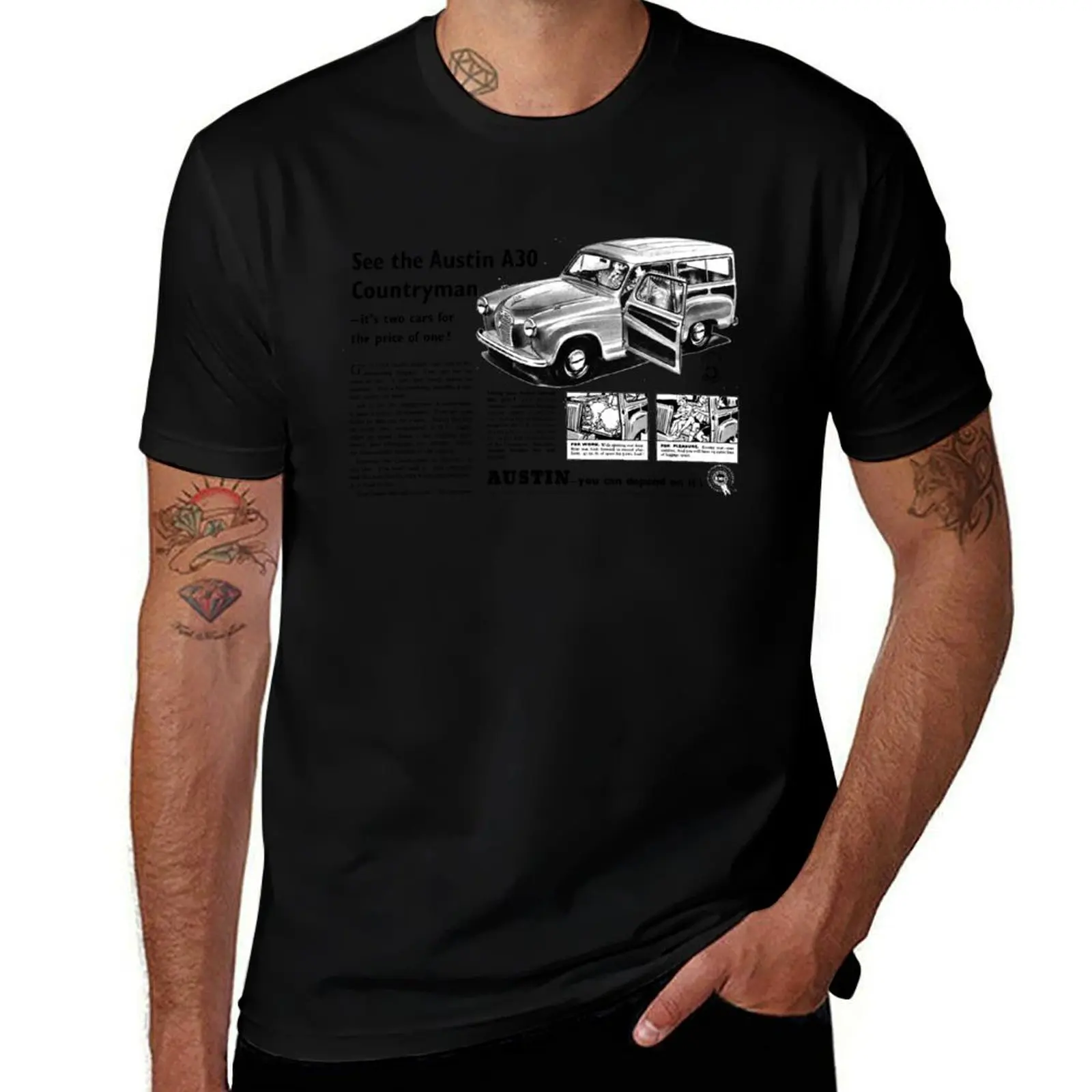 AUSTIN A30 - ADVERT T-Shirt Plus Size Loose Fit T-Shirt