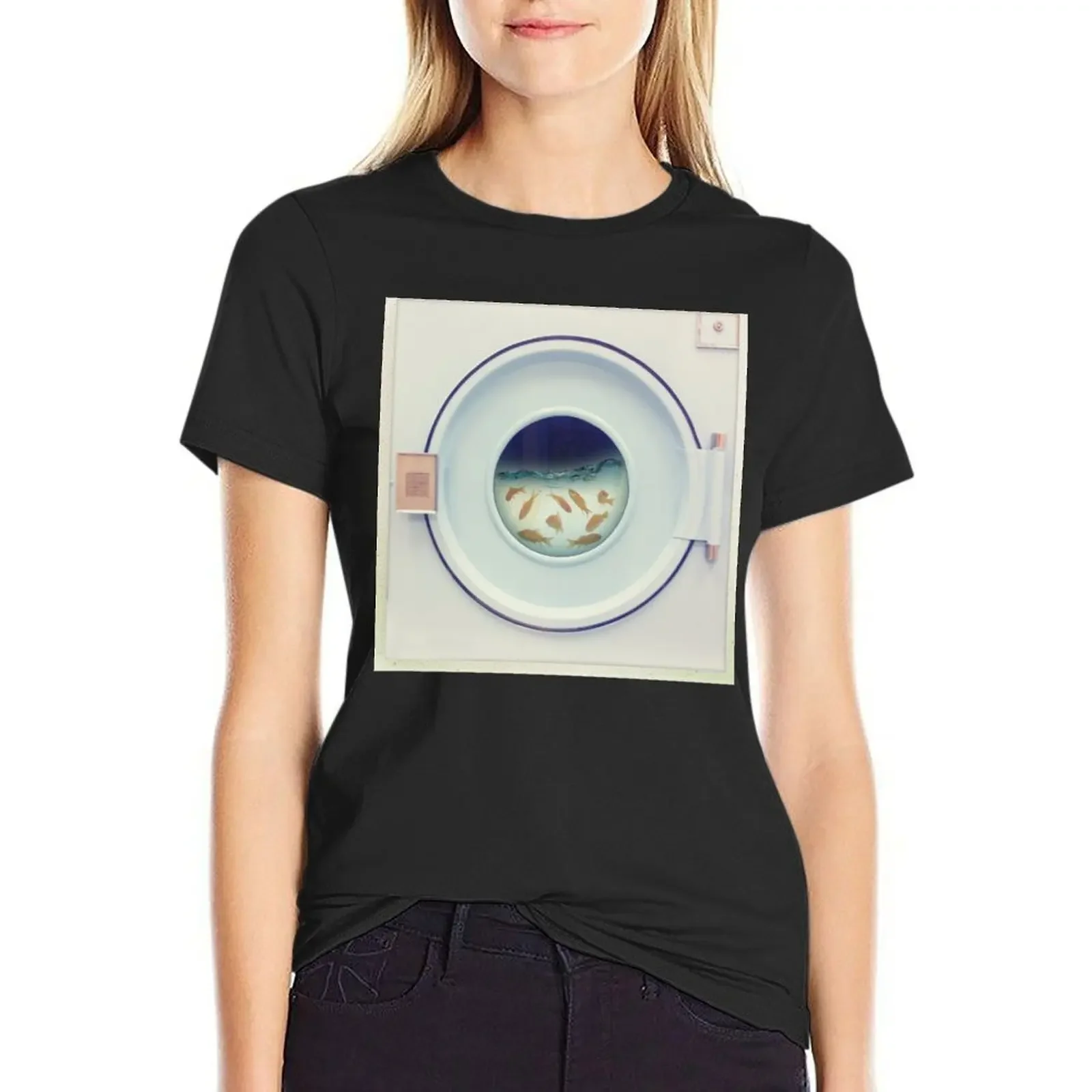 

Tumbling Gold Fish T-Shirt heavyweights anime hippie clothes tops Women