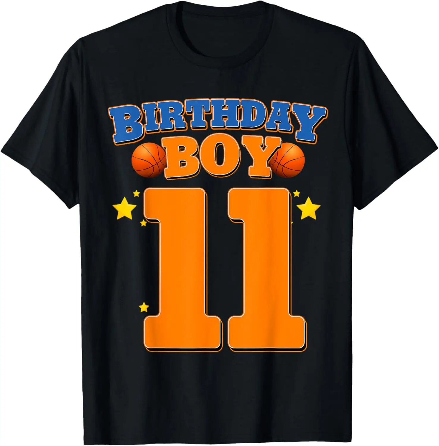 11th Birthday Boy Shirt Basketball 11 Years Old Kids Gift T-Shirt