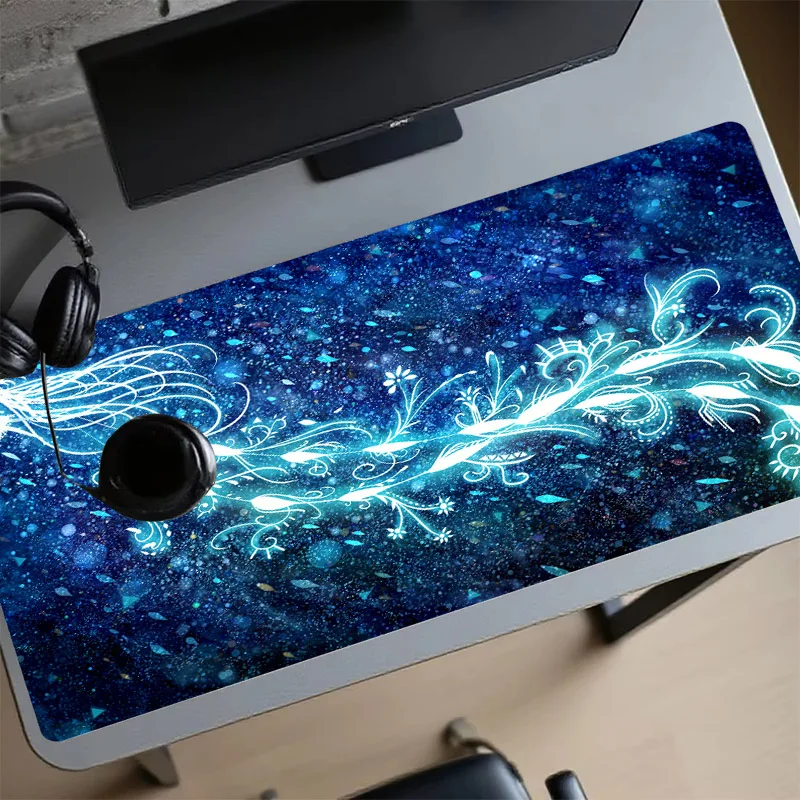 

Dreamy Large Gaming Mouse Pad Non-Slip Desk Mat Home Pc Accessories Pad for Computer Mouse Mat Set Up Table Mat Extended Pad