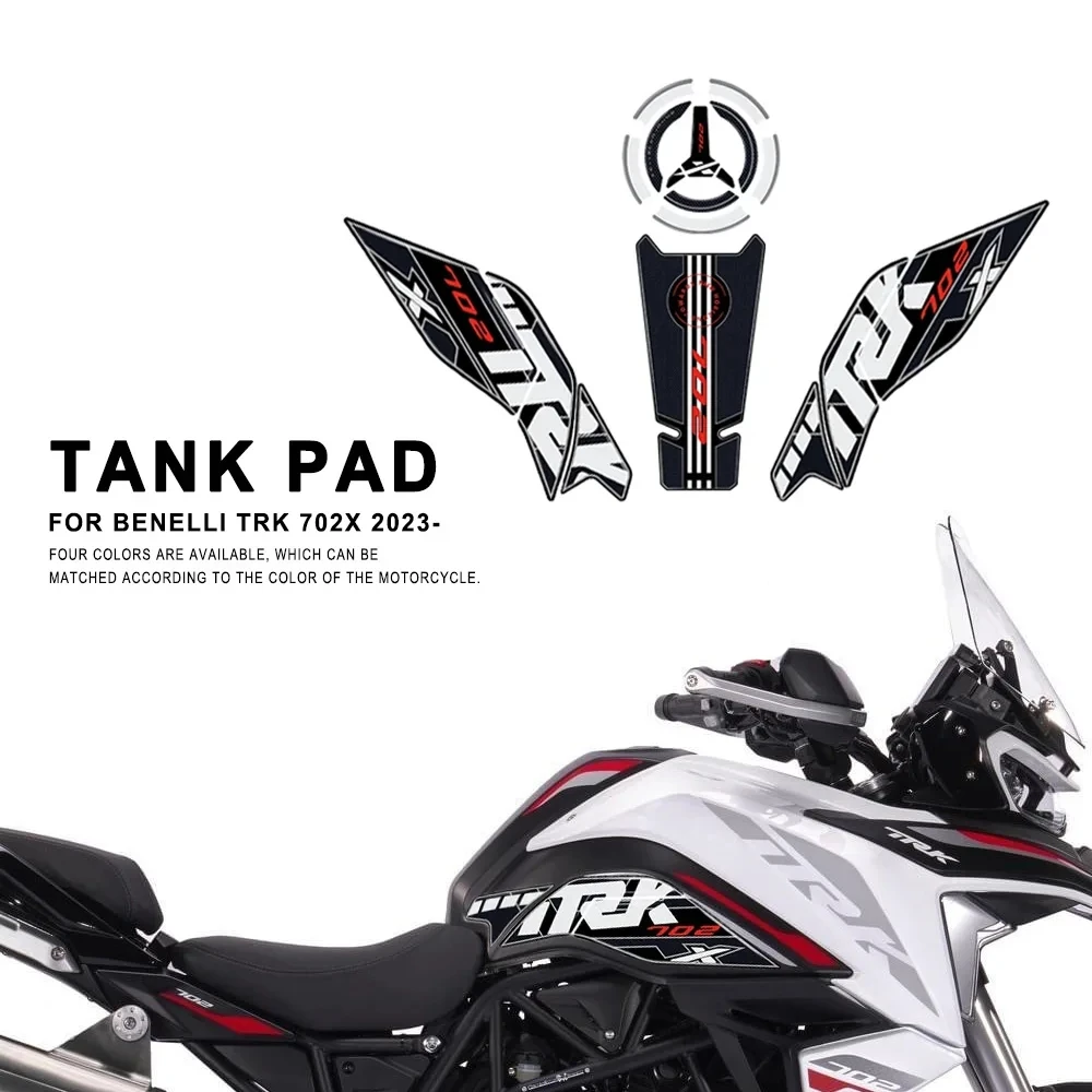 

For Benelli TRK 702X TRK702X 2023- Motorcycle Tank Pad 3D Gel Epoxy Resin Sticker Kit Traction Decal Accessories Waterproof