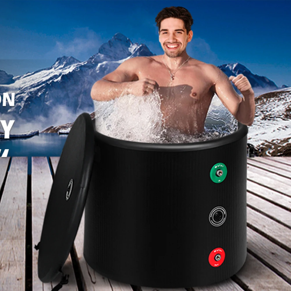 Cold Plunge Tub | Inflatable Ice Bath Tub for Athletes | Water Chiller Compatible| Long-Lasting Insulation | 101 Gal Cold Plung