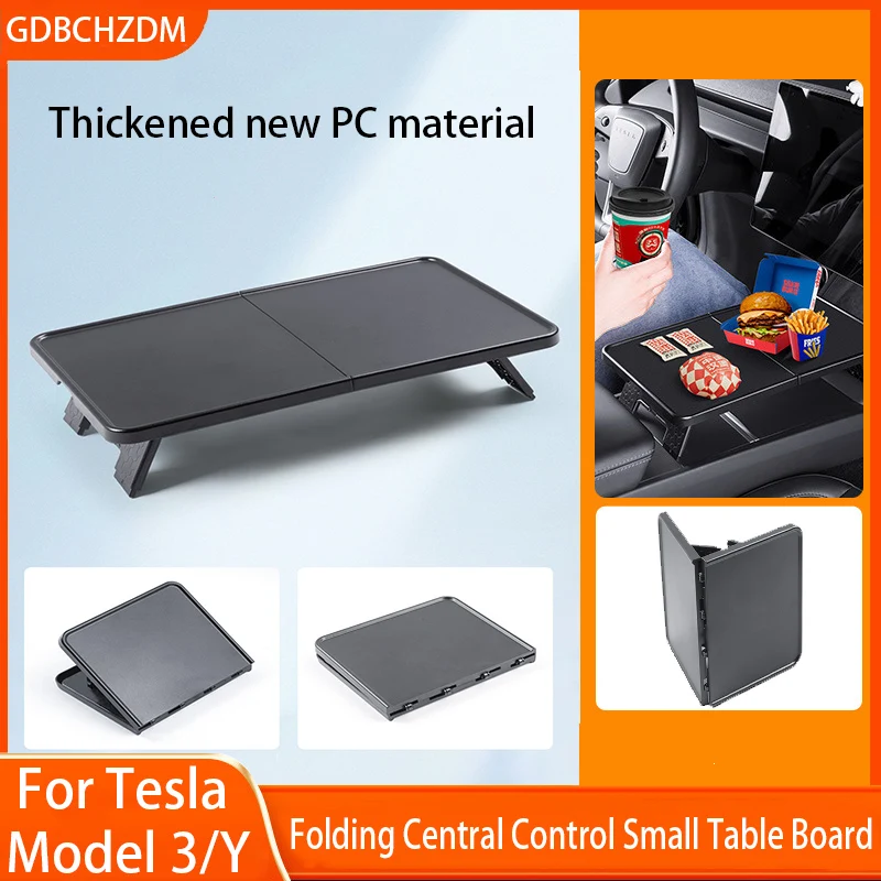 

Dining Tray For 2017-2024 Tesla Model 3 Y Central Control Plate Board Center Console Drink Fast Food Table Holder Car Accessorie