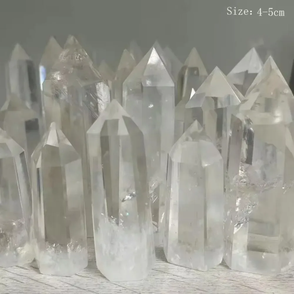 1pcs Brazilian Natural Quartz Crystal White Crystal Brazilian Crystal Healing Crystal Ornaments