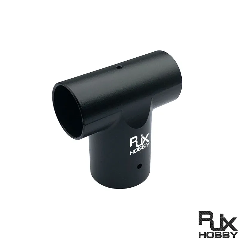 RJX30 to 25mm Adapter, Aluminum Alloy 90 Degree Right Angle T-Connector for Carbon Fiber Tube, UAV Landing Gear Fitting