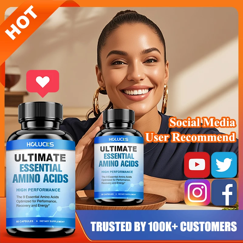 

Капсулы HOLUCKS с 9 незаменимыми аминокислотами, способствуют развитию мышц, здоровью нервной системы и ускоряют восстановление после тренировок.