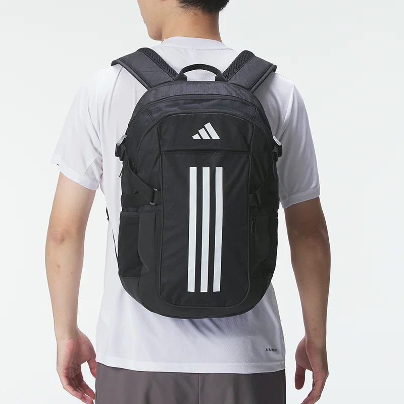 Adidas Tr Powe Men's and Women's Backpacks New Student Large-Capacity Computer Bag Daily Work Clothing Casual Sports Backpack Ip9878-2