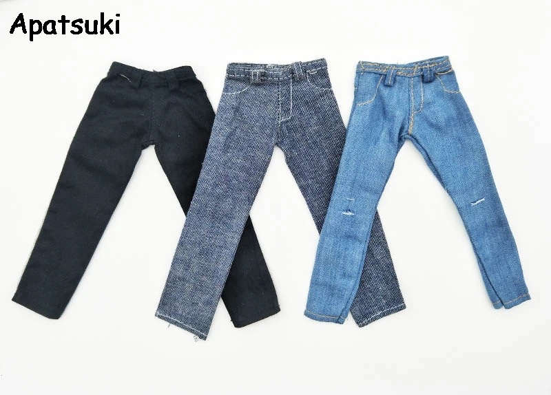 High Quality 1/6 Boy Doll Clothes Jeans Pants For Ken Boy Doll Trousers For Barbie\'s Boyfriend Ken Prince Male Doll Casual Wear