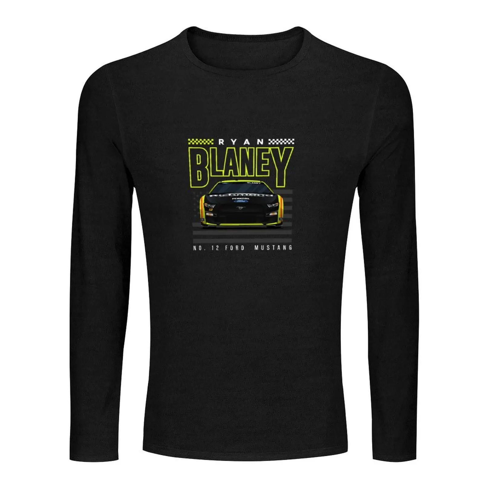 Ryan Blaney 2022 Next Gen Mustang Long T-Shirt new edition t shirt hippie clothes t shirts men