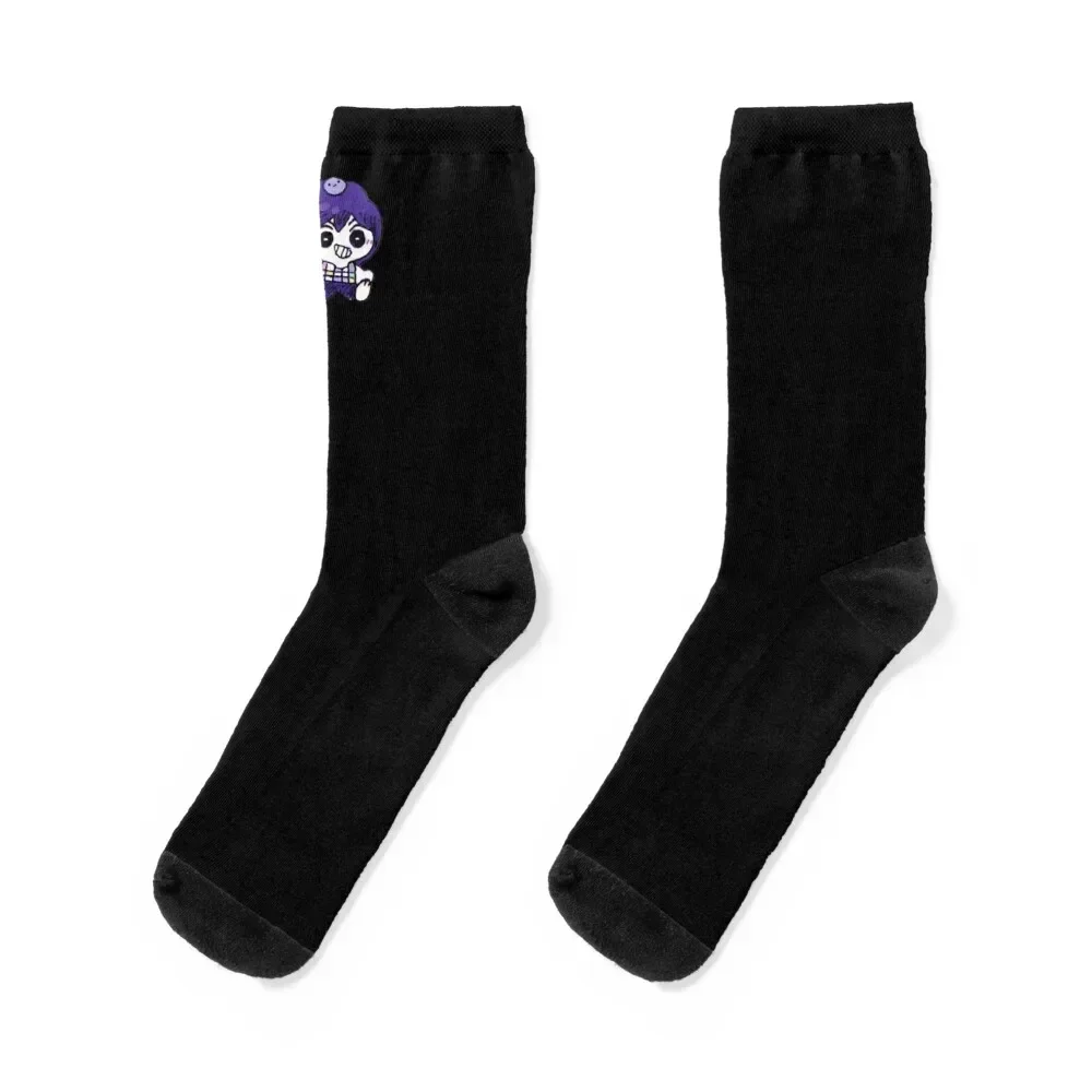 

Omori Happy kel Socks Non-slip floor halloween Socks For Girls Men's