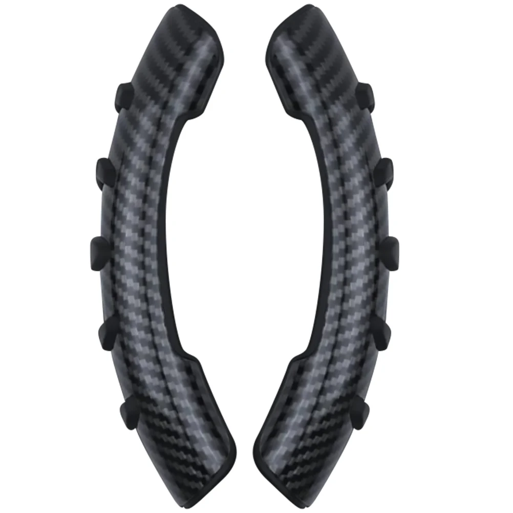 

2pcs Anti-Slip Steering Wheel Cover Universal Fit Durable Car Interior Accessories Grip Protector Silicone Sleeve For Women