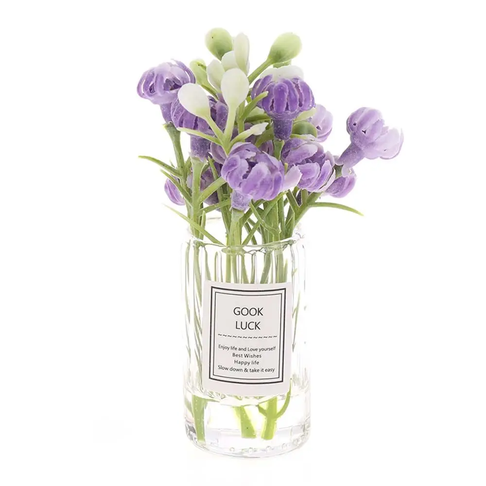 แจกันดอกมะลิจำลอง 1:12 สำหรับบ้านตุ๊กตา ต้นไม้กระถางจิ๋ว ของตกแต่งบ้าน อุปกรณ์เสริมบ้านตุ๊กตา