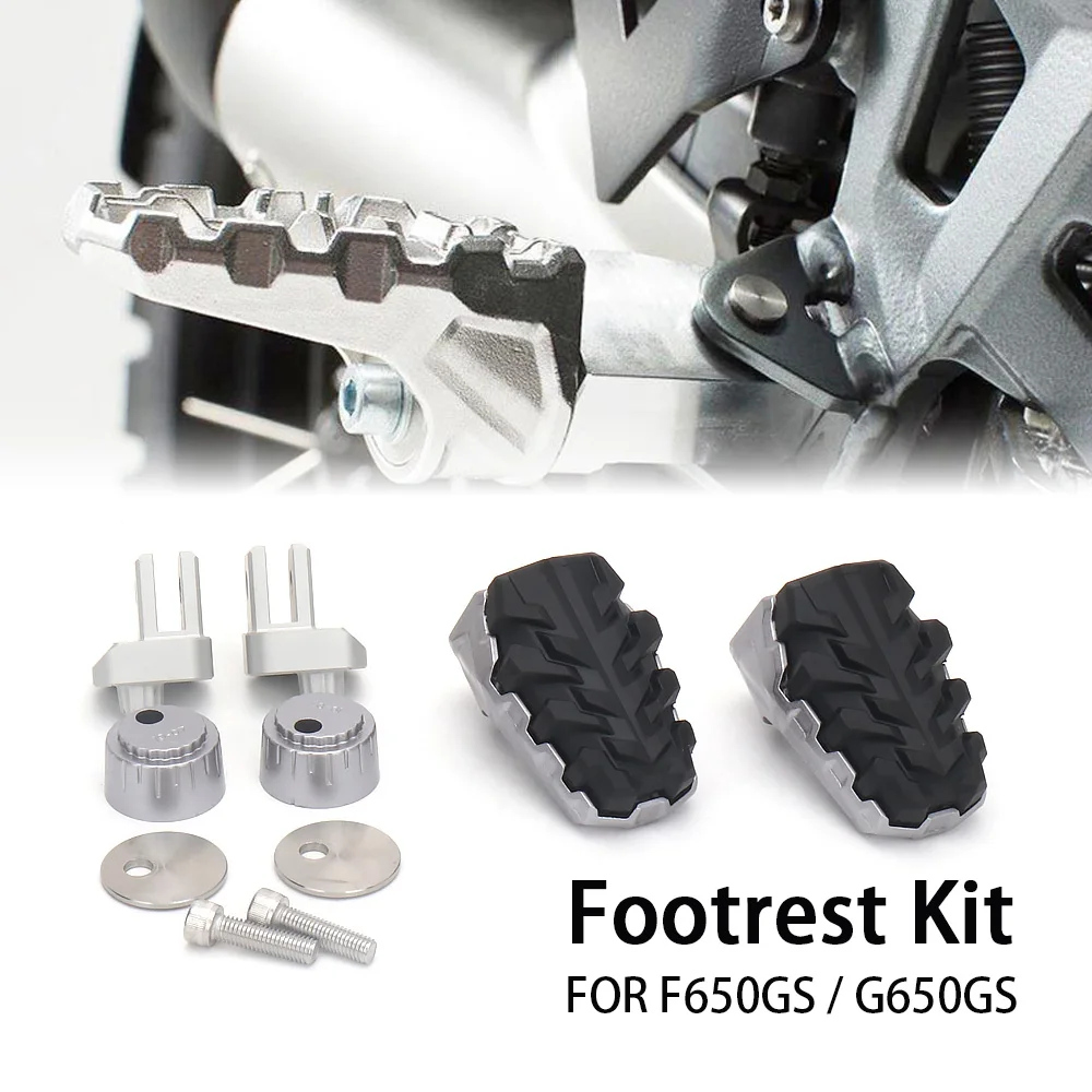 

For BMW F650GS 2003-2007 Motorcycle Accessories Black Adjustable Footrests Footpeg Foot Rest Kit For BMW G650GS 2011-2015