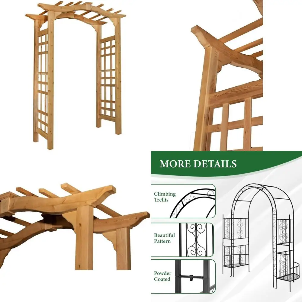 

Cedar Wood Arbor 47 Inches Wide by 86 Inches Tall