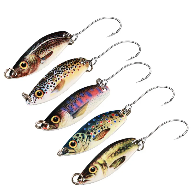Spinner metalowy zestaw przynęta wahadłówka przynęt 3g 5g ultralekkich słodkowodnych Metal mosiądz przynęt pstrąg pike bass lake spinning pesca twarda przynęta