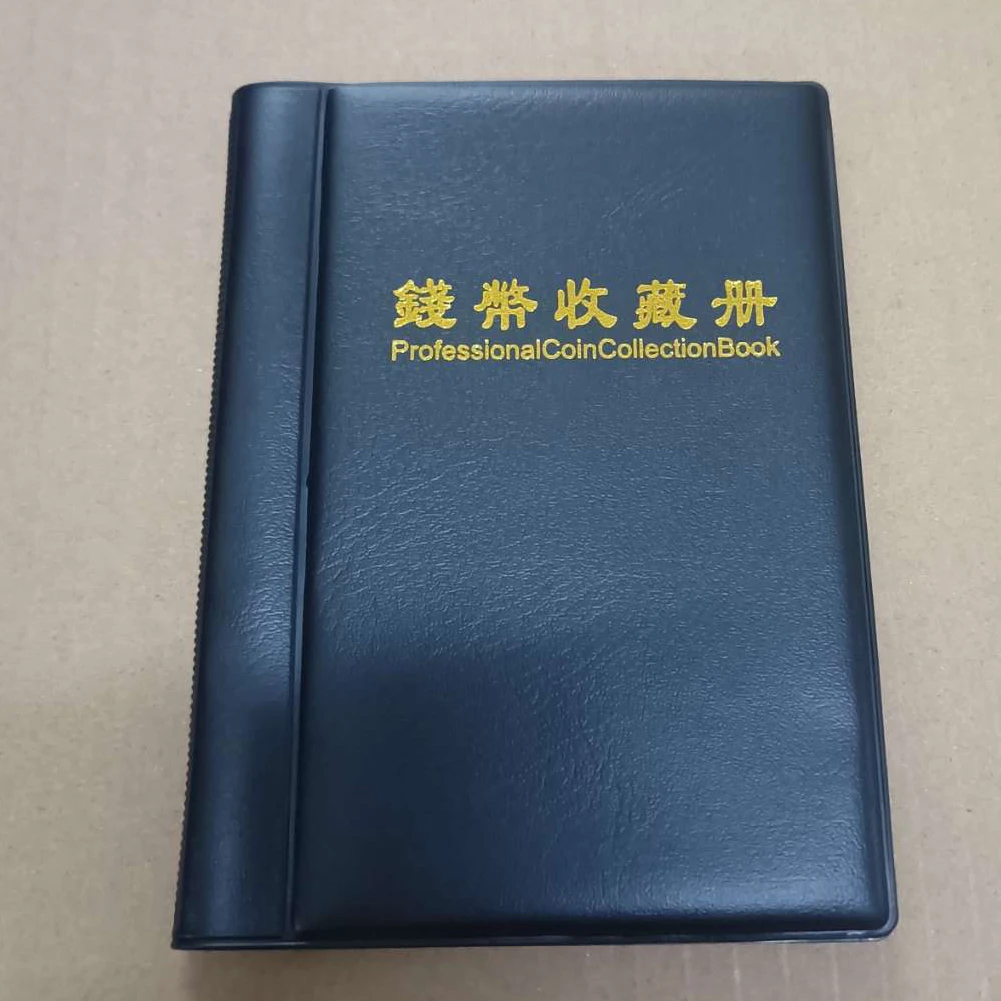 60 جيوب من جلد البولي يوريثان الاصطناعي مجموعة العملات التذكارية كتاب الألبوم جمع المال المنظم تخزين أكياس تخزين كتاب