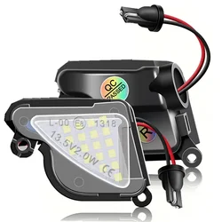 12V for Skoda Octavia 2 3 Superb Car Pathway Lights LED Puddle Lamps Canbus Under Rear View Side Mirror Automotive Accessories