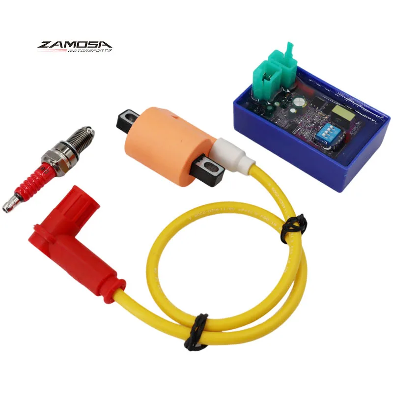 Racing Ignition Coil + 6 pin DC CDI + D8TC Spark Plug For 125cc 150cc 200cc 250cc Dirt Motor Bike ATV Quad Motorcycle