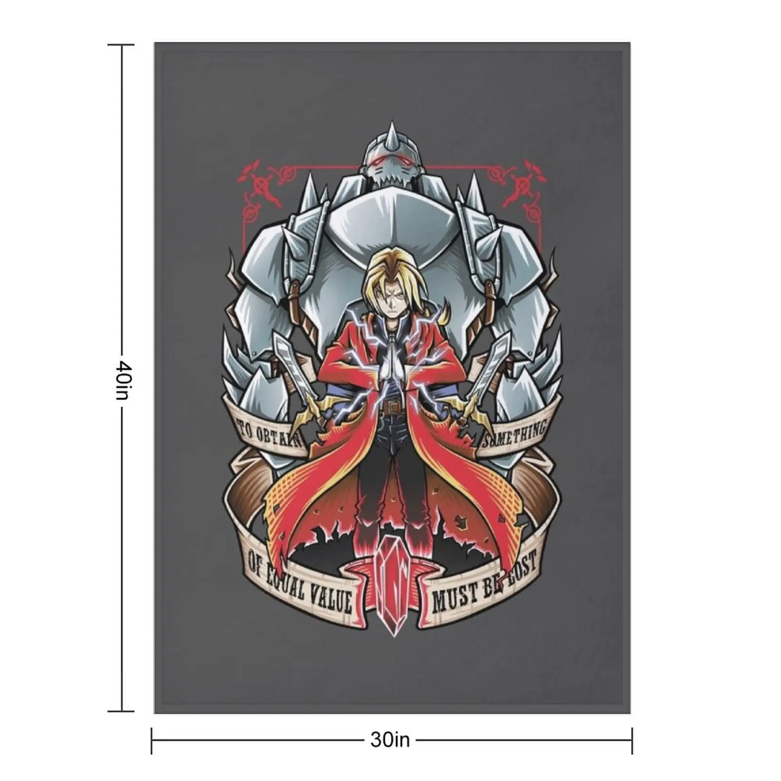 Brotherhood - FullMetal Alchemist Throw Blanket heavy to sleep Luxury Baby Moving Plush Furrys Blankets