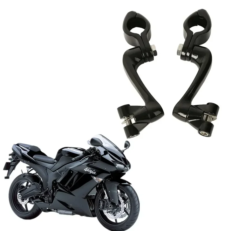 

For Harley Kawasaki Suzuki Yamaha BMW Universal Motorcycle Accessory 1 1/4" 360 Adjustable 32mm Foot Peg Mount Kit Engine Guard
