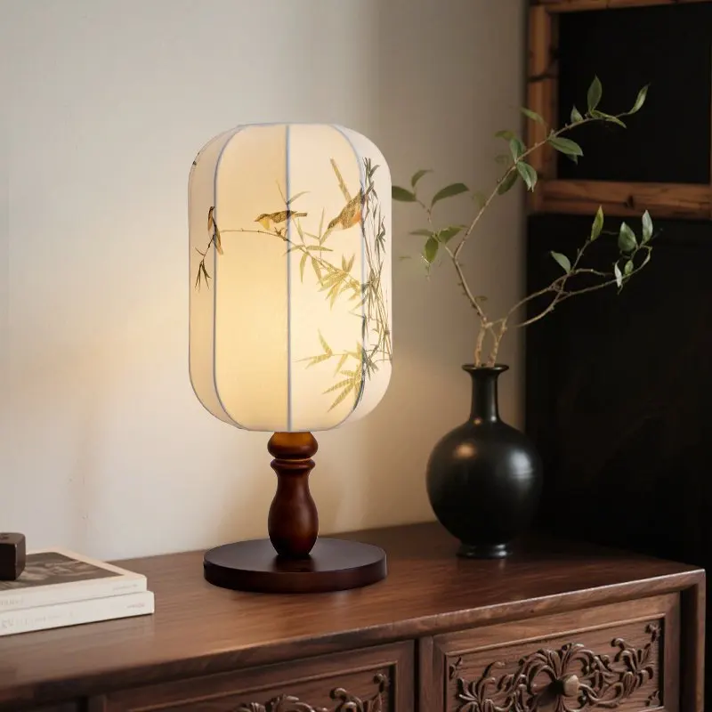 

Retro desk lamp, chandelier, floor lamp, new Chinese Zen study, tea room, antique creative atmosphere lamp