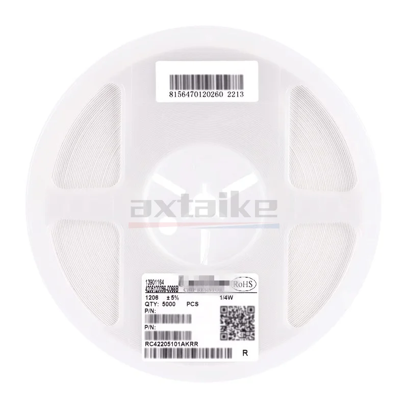 100 قطعة 5% 1206 0R - 10M مقاوم SMD 1/4W 1 10 22 33 47 100 150 220 330 470 510 680 910 أوم K Ω 1K 2.2K 4.7K 5.1K 10K 100K 180K