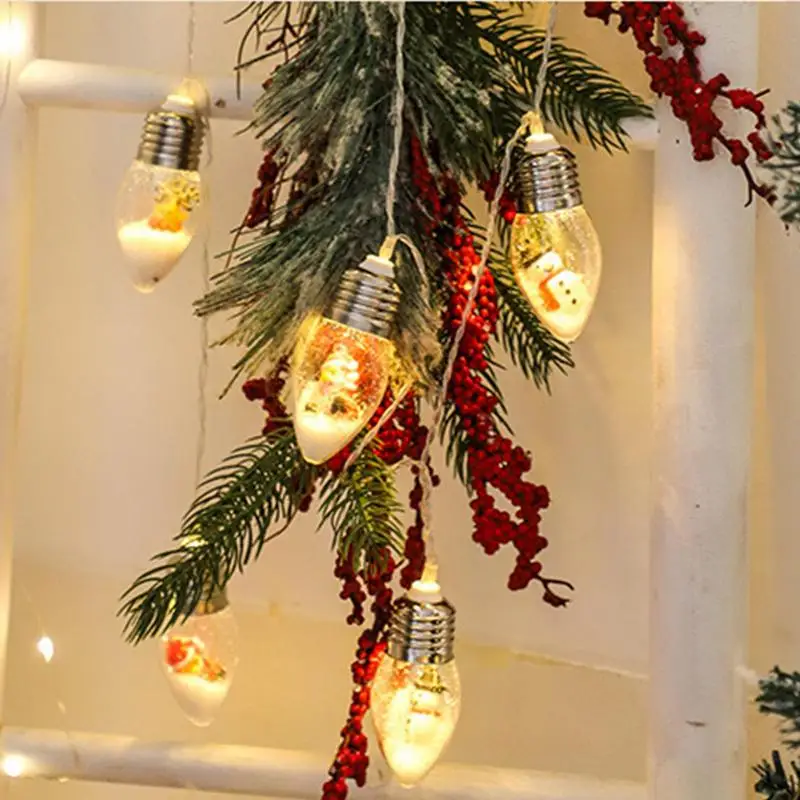 Christmas Lights Clear Christmas Light Bulbs String 3 Meters Christmas Decoration Led Lights Waterproof Colorful Bubbles String