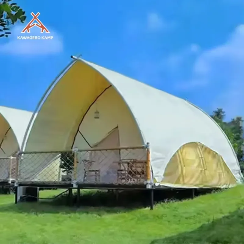Kawagebo Kamp (KK) 1200D Heavy Oxford Steel Frame Outdoor Sail Style Hotel Retort House Tent