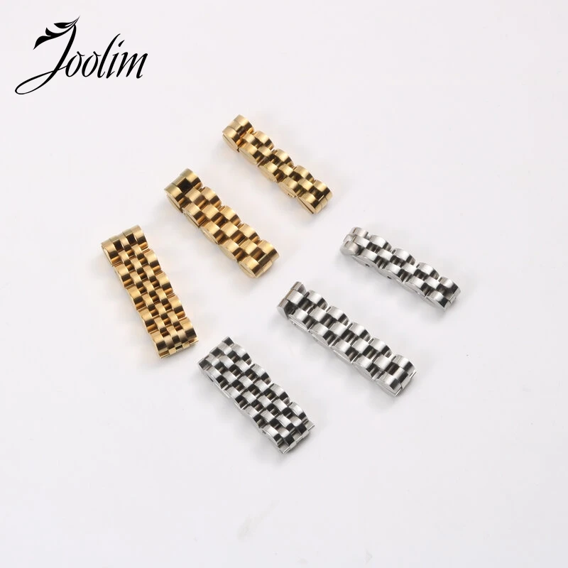 Joolim Jewelry Wholesale High End PVD Waterproof&Tarnish Free Classic Tank Chain Adjustable Stainless Steel Ring for Women