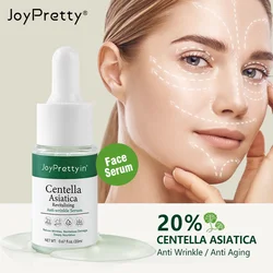 Soro antirrugas 20% centella asiática calmante rosto anti-envelhecimento controle de poros ácido hialurônico levantamento soro facial cuidados com a pele