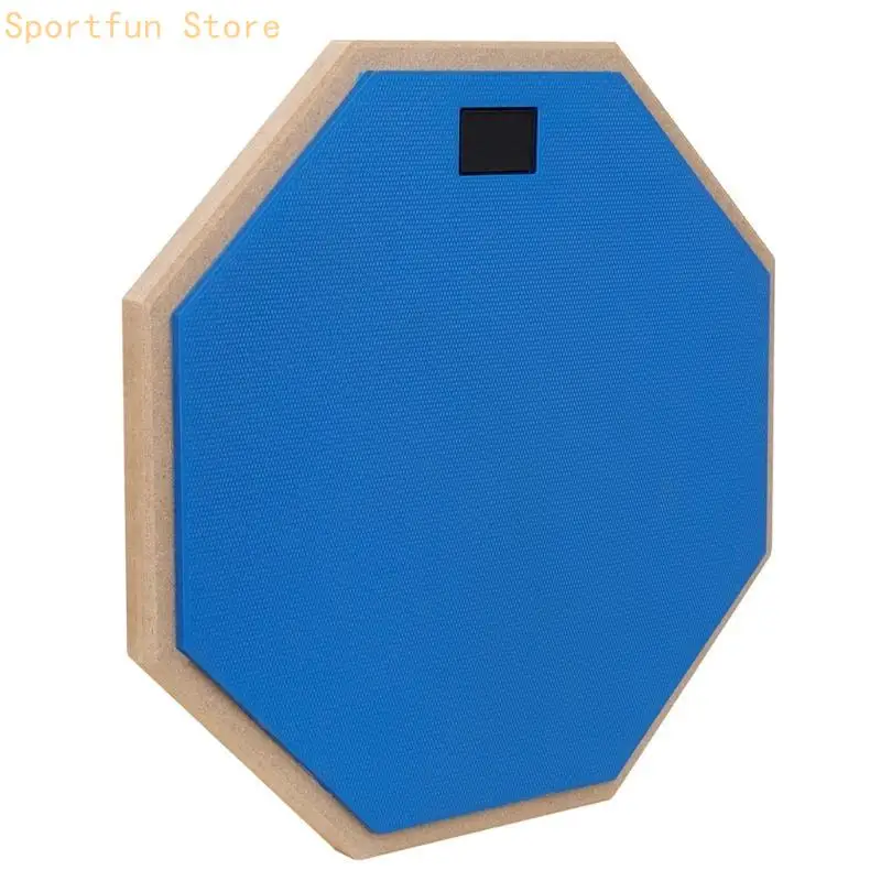 

X7JD 12In Double Side Beginner Rubber Drum Pad Snares Practice Mat for Quiet Practice