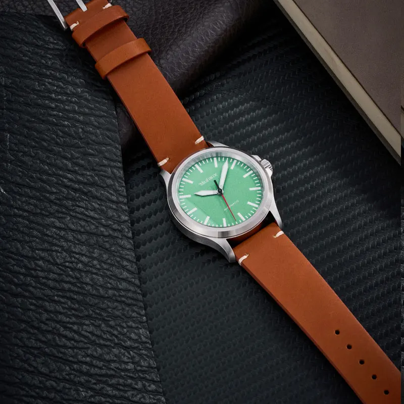 Milifortic S110 Pilot Automatic Watch for Man Sapphire AR Coated NH38 Sports Aviation Wristwatch Field Waterproof Military Watch