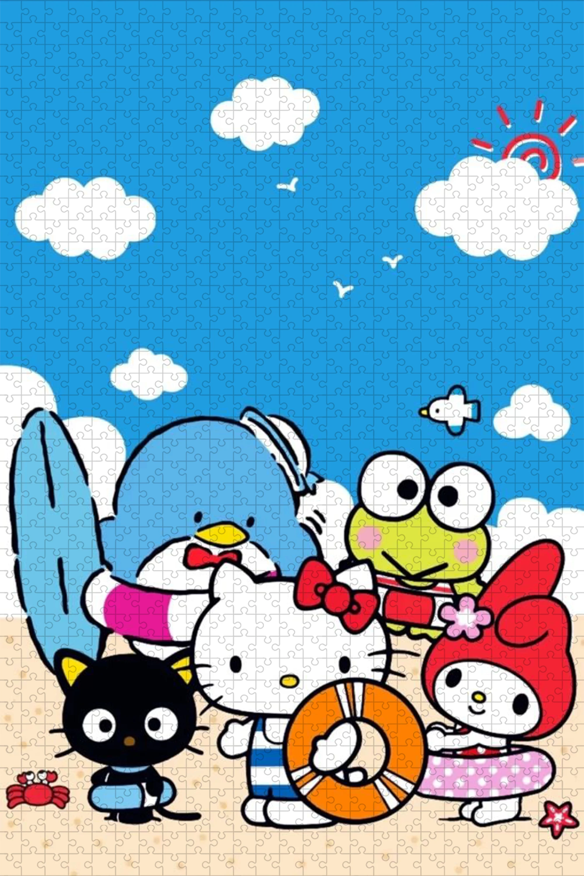 Sanrio Hello Kitty Puzzel Cartoon Anime My Melody 108/200/300/500/1000/1500 Stuks intelligentie Puzzels Creatieve Gift
