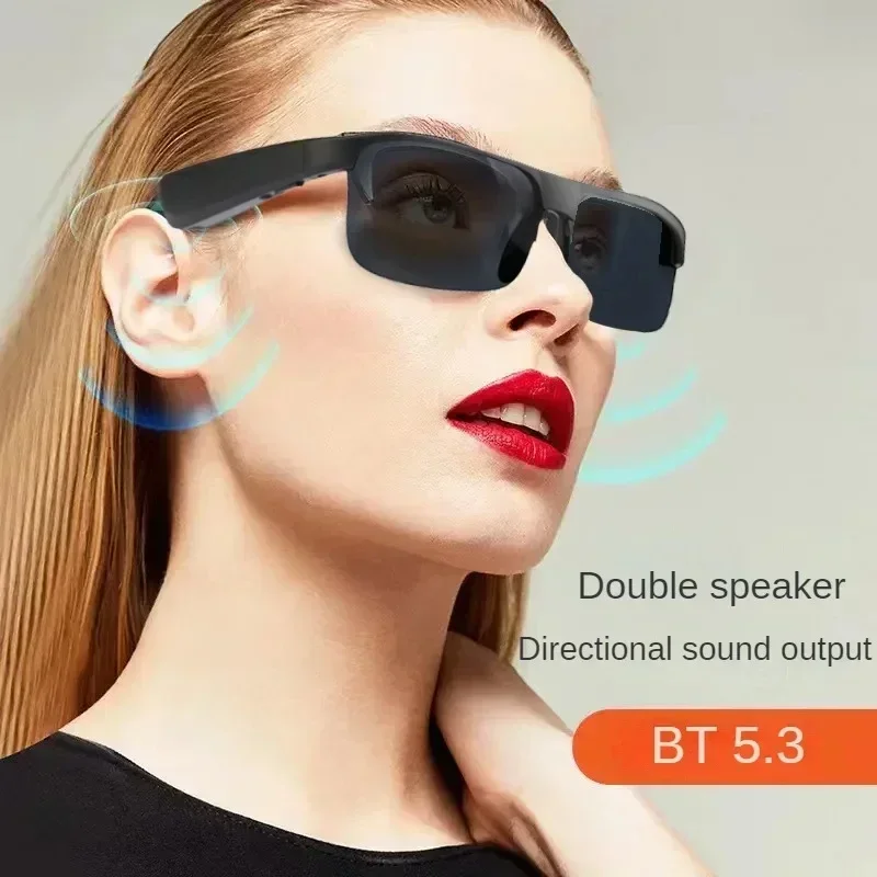 2024 Bluetooth Intelligent Glasses Technology Audio Call Long Range Earphone Sunglasses for Sports Driving Music Earbud Headset