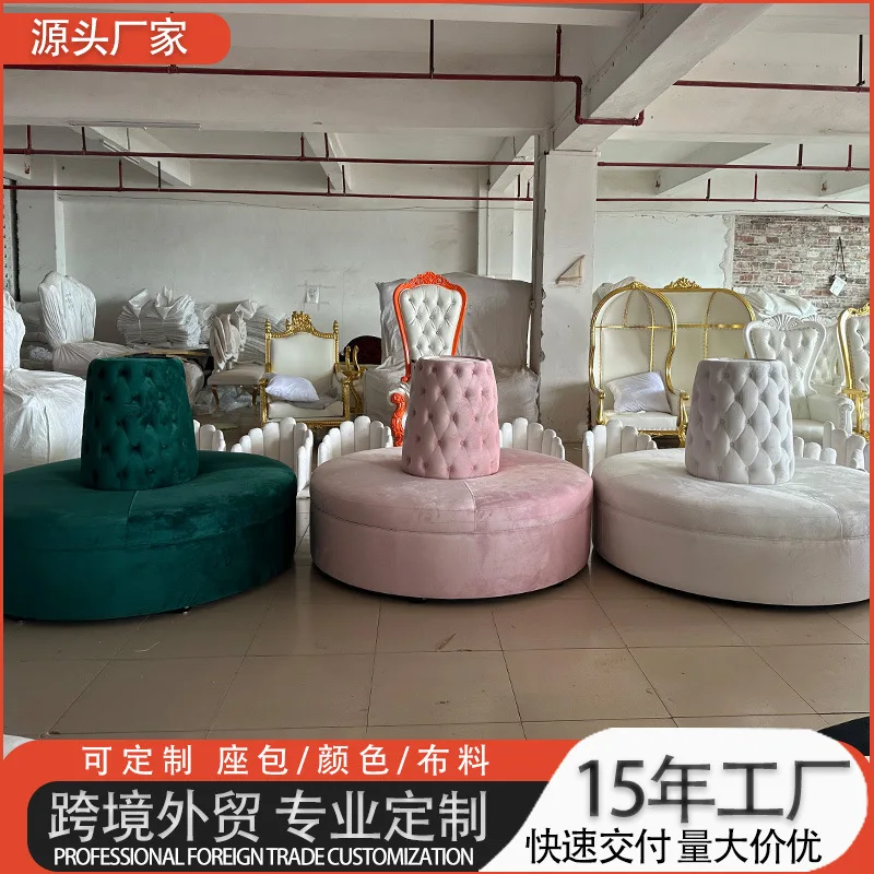 Light luxury hotel lobby waiting area, sofa outdoor wedding banquet shopping mall