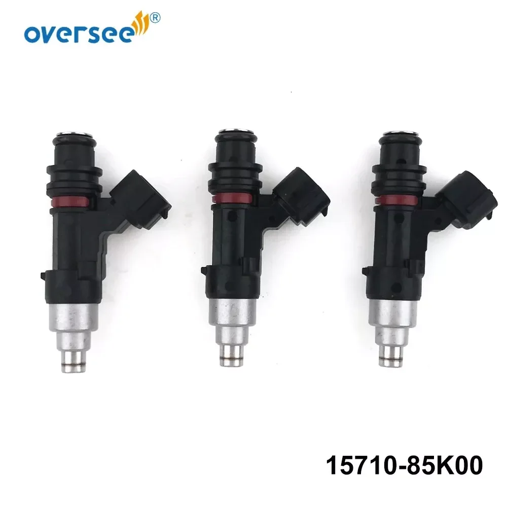 3pcs 15710-85K00 8-hole Fuel Injector for Suzuki DF40A DF50A DF60A Outboard Engine 15710-85K50