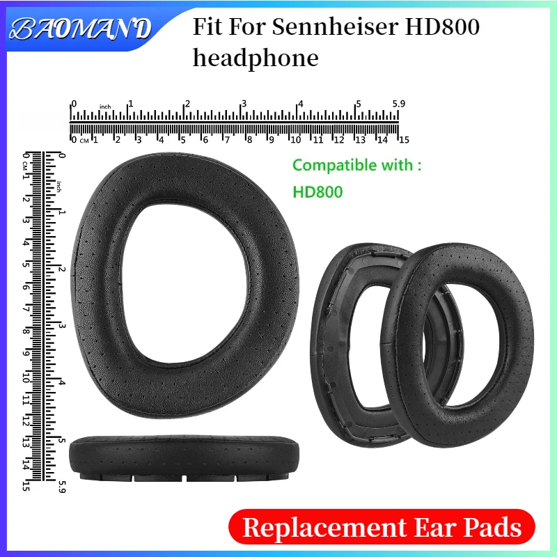 

Replacement Ear pads for Sennheiser HD800 Headphones Memory Foam Ear Cushions High Quality Earpads headset Leather