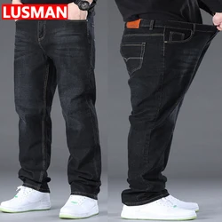 Jeans for Men Big Size 28-50 Denim Fabric Large Size Pants for Fat People 45-150kg Jeans Hombre Wide Leg Jeans Pantalon Homme