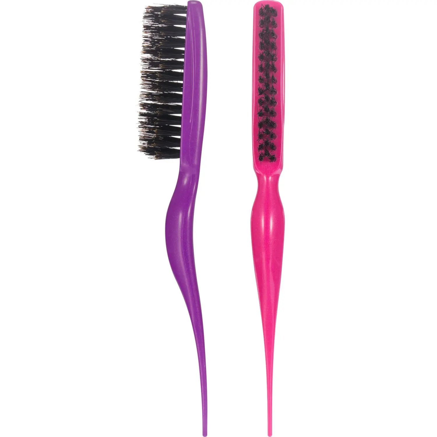 

2-Piece Boar Bristle Hair Brush Set for Women - Salon Quality Styling Tool, Adds Volume & Shine