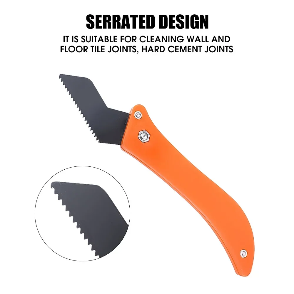 Professional Gap Hook Knife Tile Repair Tool Old Mortar Cleaning Dust Removal Steel Construction Hand Tools