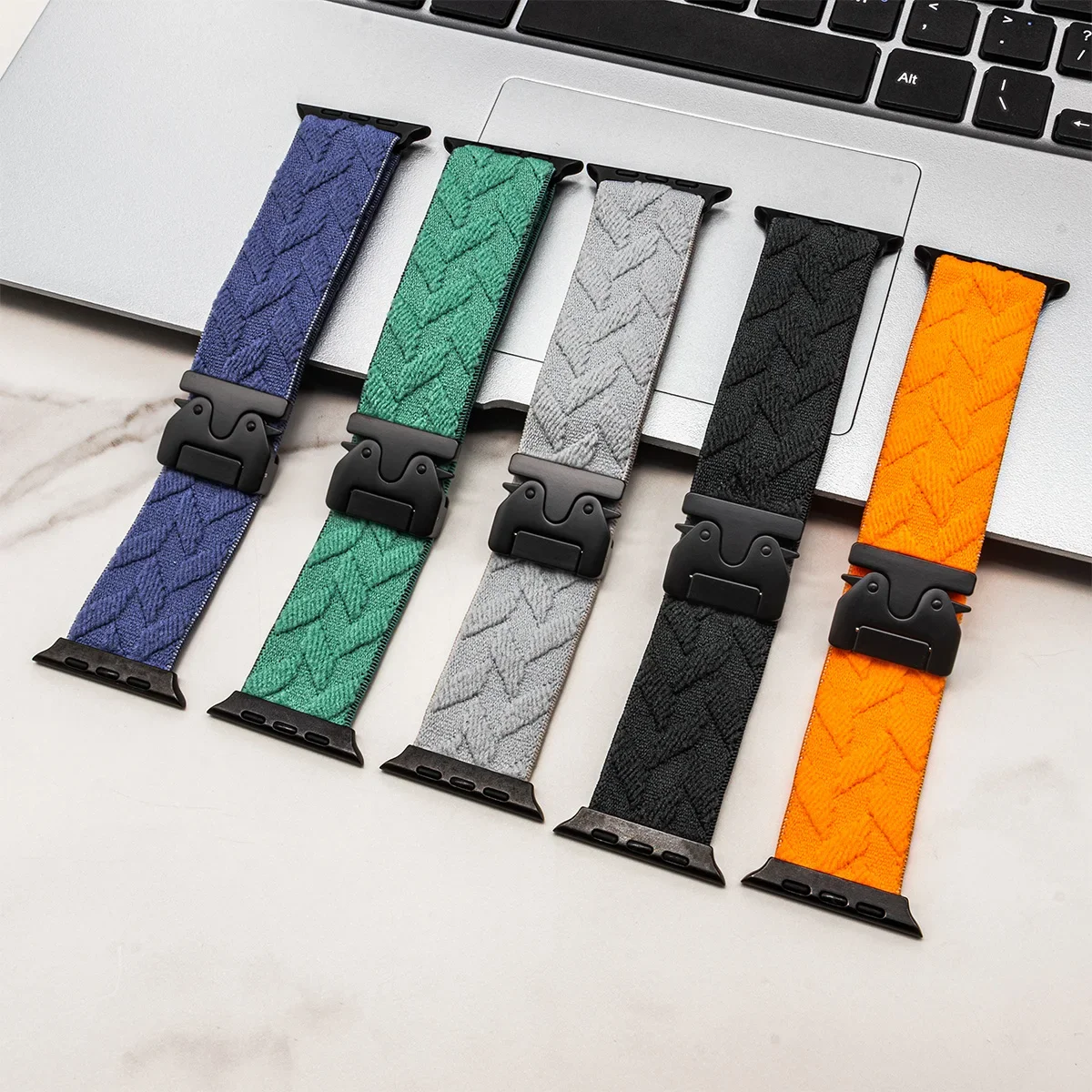 nylon strap for iwatch 10 9 8 7 parachute buckle elastic bracelet for apple watch 4 5 6 3 2 1 se ultra1 2 smartwatch accessories
