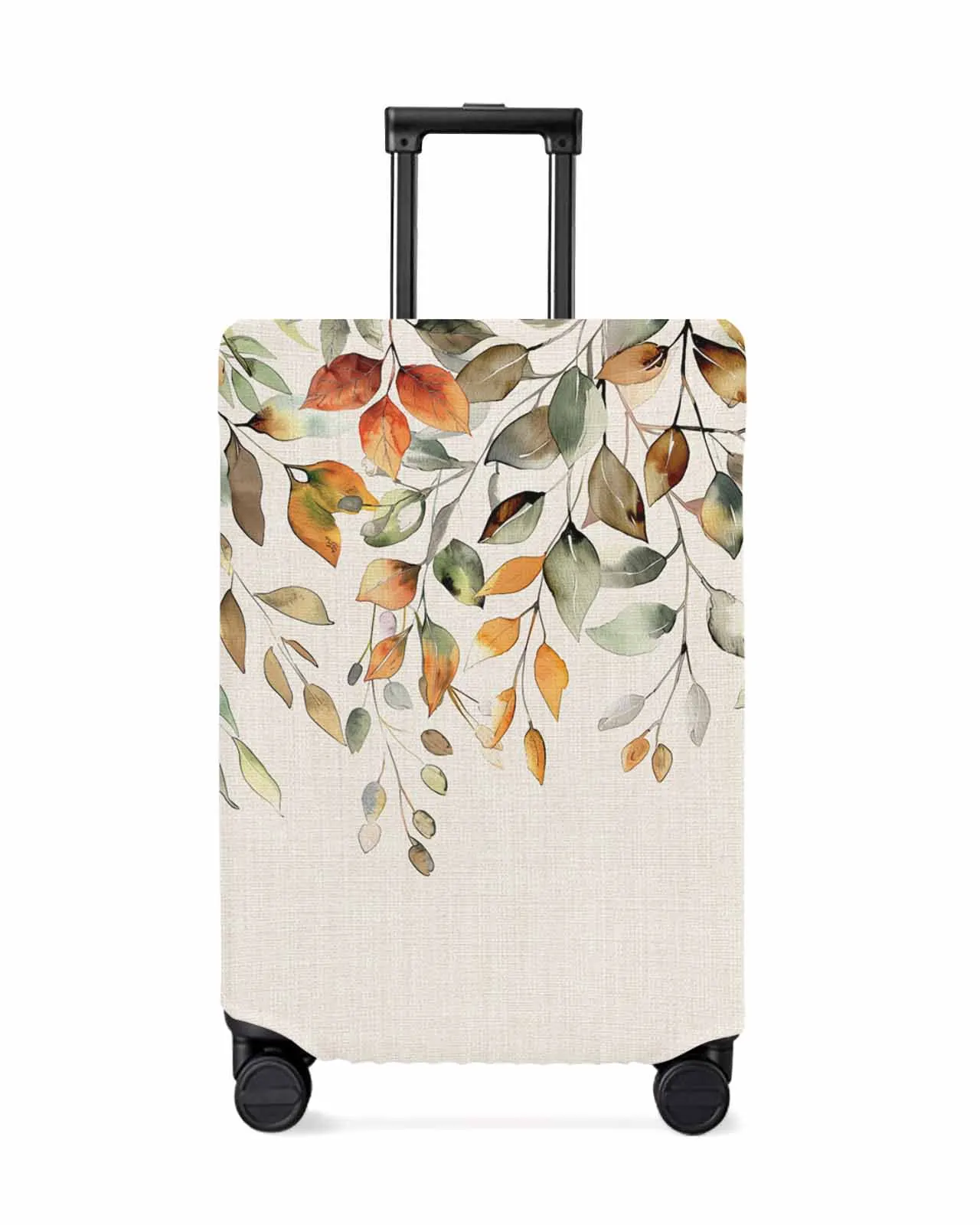 Autumn Eucalyptus Sage Green Stretch Suitcase Protector Baggage Dust Case Cover For 18-32 Inch Travel