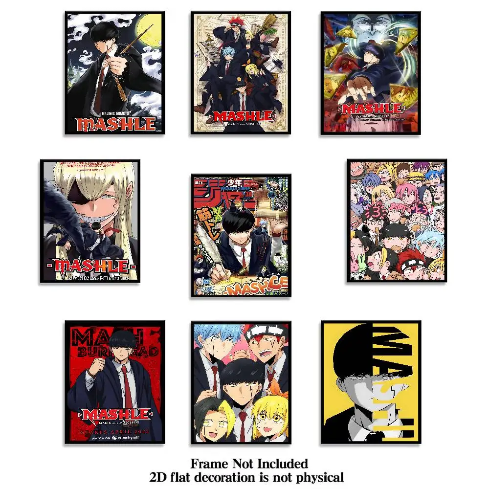 Classic Anime Mashle Magic and Muscles Fashion Poster Art Canvas Prints Painting Wall Art Pictures for Living Room Decoration view 3