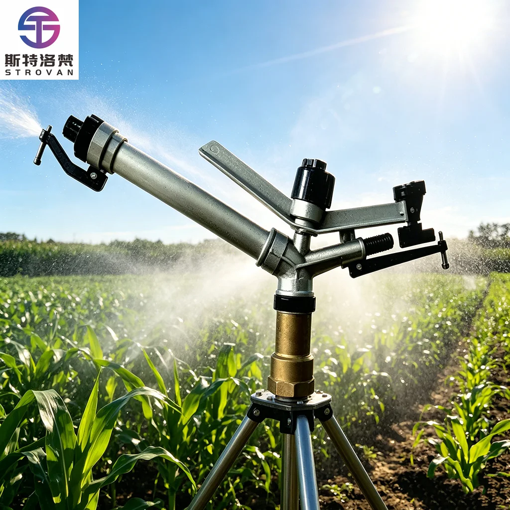 360°adjustable Two-way Spray Irrigation Farm Long Distance Water Spray Series Big Rain  Sprinkler