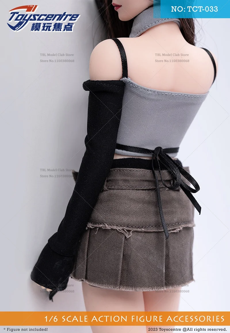Toyscentre TCT-033 1/6 مقياس الملابس النسائية كول الشارع نمط المحاصيل القمم قبالة الكتف الزي ل 12 بوصة عمل الشكل الجندي #4