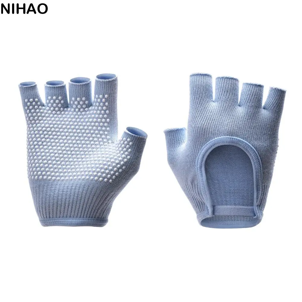 

Multicolor Half Finger Yoga Gloves Warm Antislip Gym Fitness Gloves Wear-Resistant Shock-absorbing Sport Riding Mittens