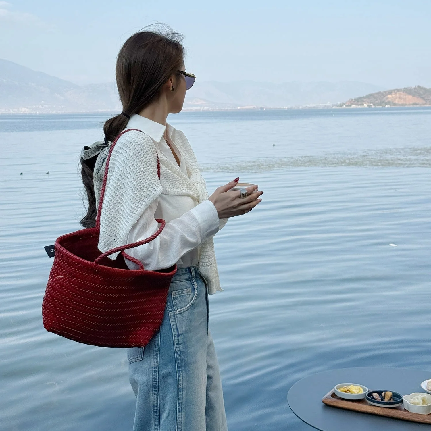 

Linseed irt 00% Linen Material Casual Loose Sle Long Sve Women's Summer Faion Resistant to Deformation